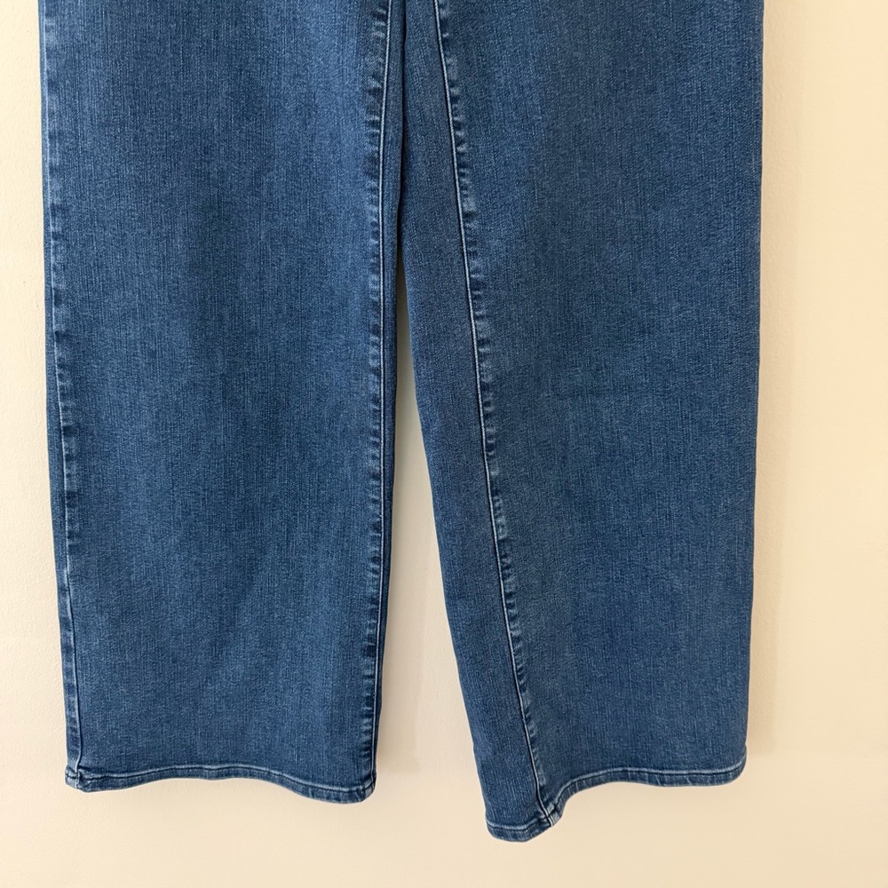 Frame Le Slim Palazzo Jeans Wide Leg High Rise Blue Denim Size 27 - Picture 11 of 11